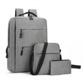 3-Pieces Set: USB Multifunction Large Capacity Business Laptop Bags Set