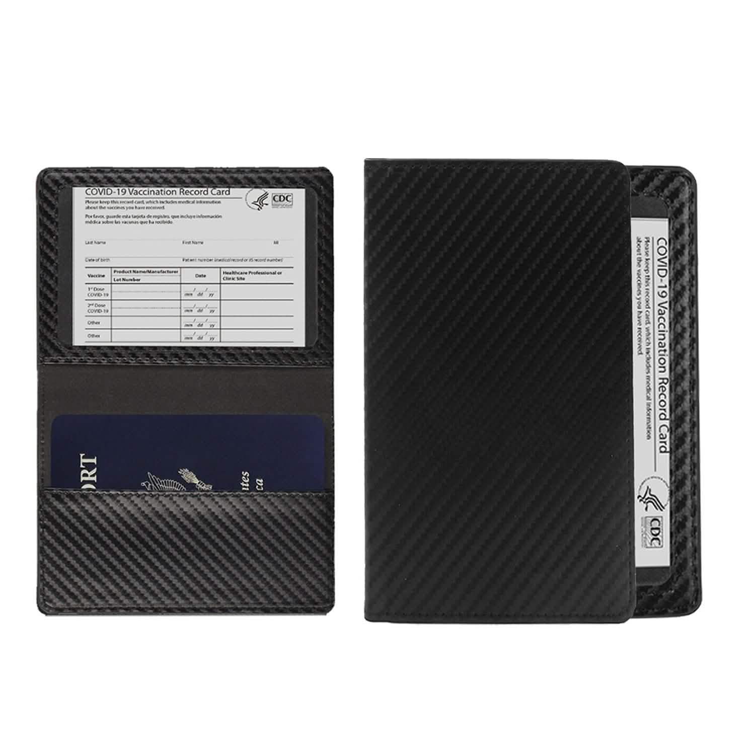 CDC Vaccination Card Holder And RFID Passport Organizer Holder
