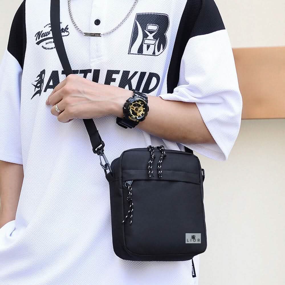 Lior Unisex Canvas Shoulder Crossbody Bag